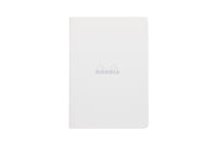 Rhodia Classic Side Staplebound A5 Notebook - Ice White, Lined