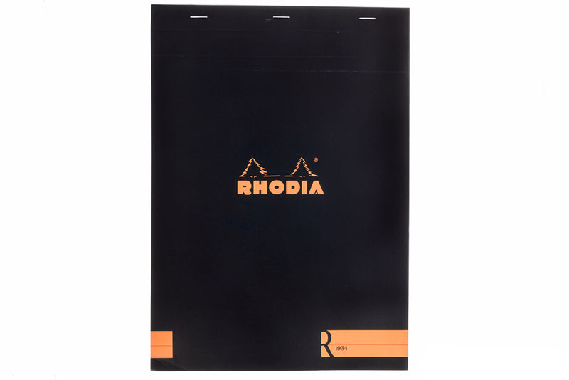 Rhodia No. 18 Premium A4 Notepad - Black, Lined