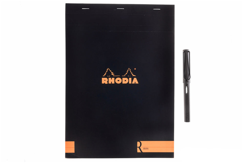  Rhodia R Premium Notepad - No. 18 (A4) - Lined - Black