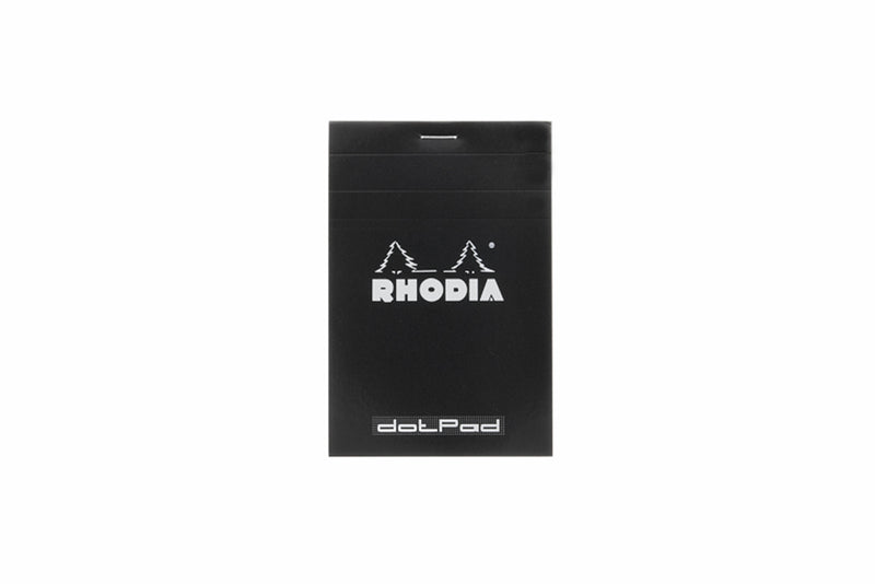 Rhodia No. 12 Small Notepad - Black, Dot Grid