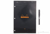 Rhodia No. 18 A4 Notepad - Black, Lined with 3-Hole Punch
