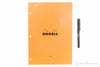 Rhodia No. 18 A4 Notepad - Orange, Lined with 3-Hole Punch
