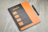 Rhodia Classic Wirebound Notebook - Orange, Graph (8.86 x 11.69)