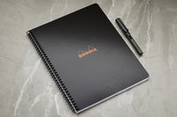 Rhodia Classic Wirebound Notebook - Black, Lined (8.86 x 11.69)