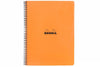Rhodia Classic Wirebound Notebook - Orange, Graph (8.86 x 11.69)