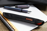 Rickshaw Bagworks 1 Pen Sleeve - Black/Orange
