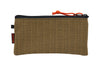 Rickshaw Bagworks Plush Pen/Gadget Pouch - Stout Brown/Mandarin