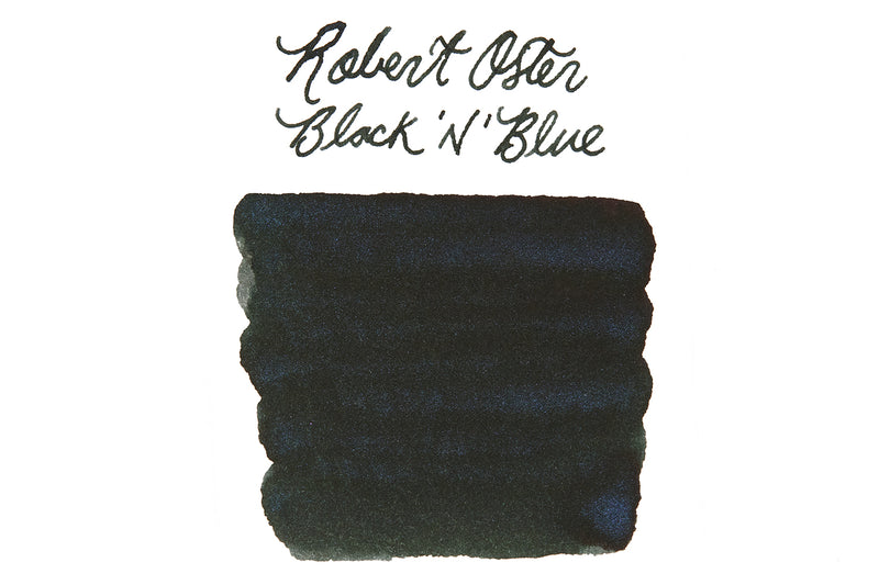 Robert Oster Black'N'Blue - Ink Sample