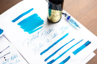 Robert Oster Blue Water Ice - Ink Sample