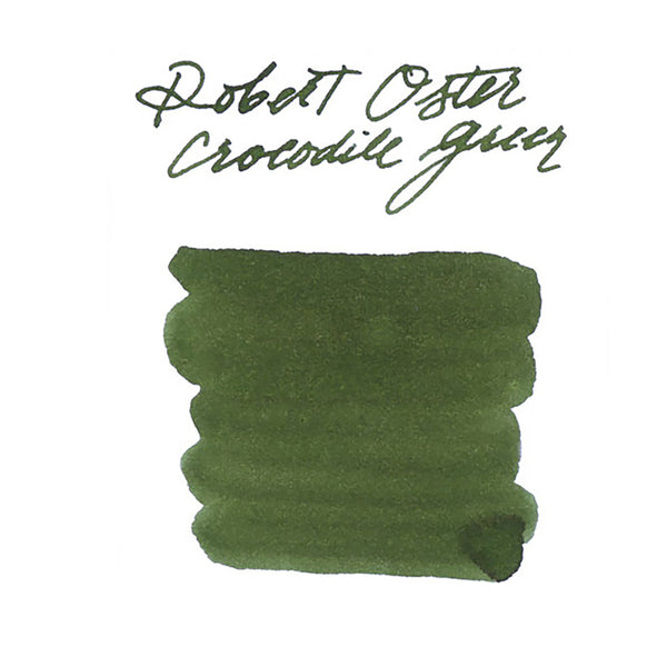 クラリス　直筆 Robert Oster Crocodile Green - Ink Sample - The Goulet Pen Company