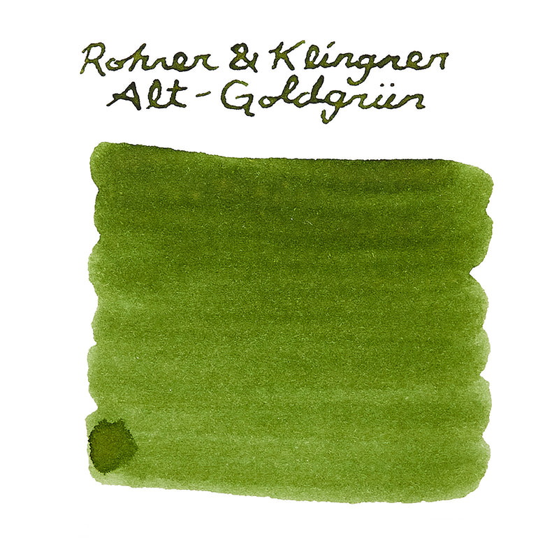 Rohrer & Klingner Alt-Goldgrun - Ink Sample