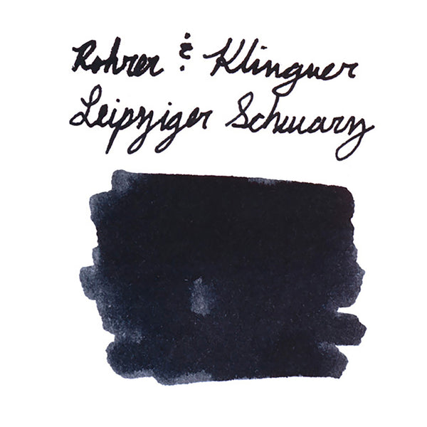 Rohrer & Klingner Leipziger Schwarz - Ink Sample - The Goulet Pen