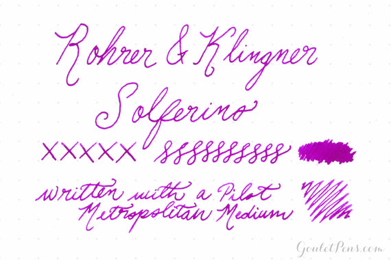 Rohrer & Klingner Solferino fountain pen ink