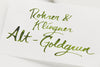 Rohrer & Klingner Alt-Goldgrun - Ink Sample