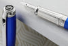 S.T. Dupont Line D Large Fountain Pen - Diamond Guilloche Sapphire
