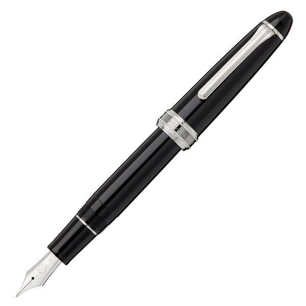 Sailor 1911L Naginata Togi Fountain Pen - Black/Silver - The