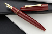 Sailor 1911 King of Pens Color Urushi Ebonite Fountain Pen - Wine Red