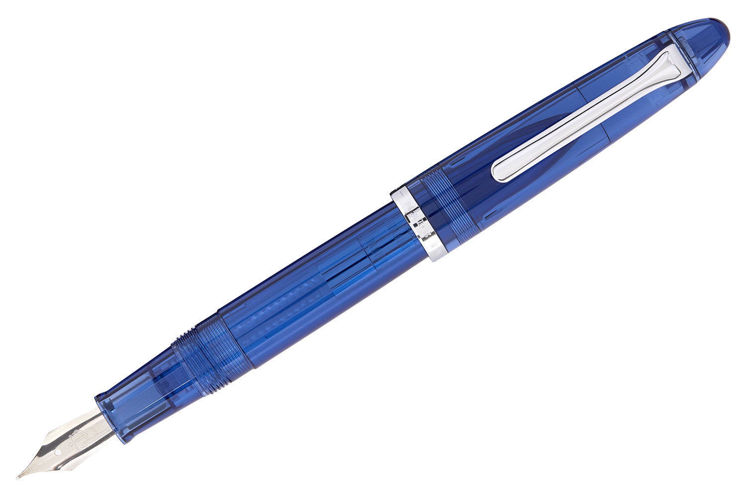 - 1911 Pen The Company Sailor Fountain Goulet Transparent - Compass Blue Pen