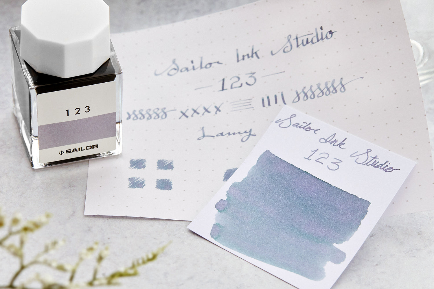 123 Ink Version Sailor Ink Studio 123 - Ink Sample - The Goulet Pen Company