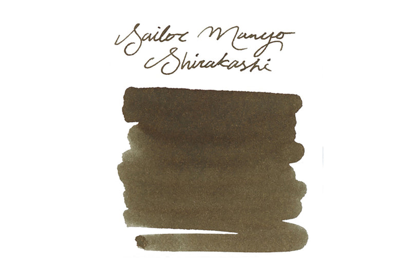 Sailor Manyo Shirakashi - Ink Sample
