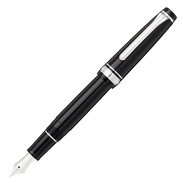 Sailor Pro Gear Slim Fountain Pen - Black/Silver - The Goulet Pen