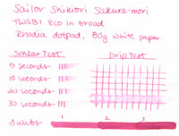 Sailor Shikiori Sakura-mori - Ink Sample