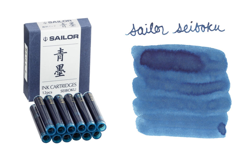 Sailor Seiboku Pigmented Blue Black - Ink Cartridges