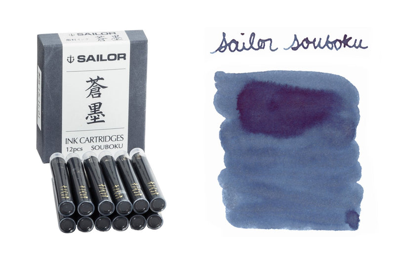 Sailor Souboku Pigmented Deep Blue - Ink Cartridges