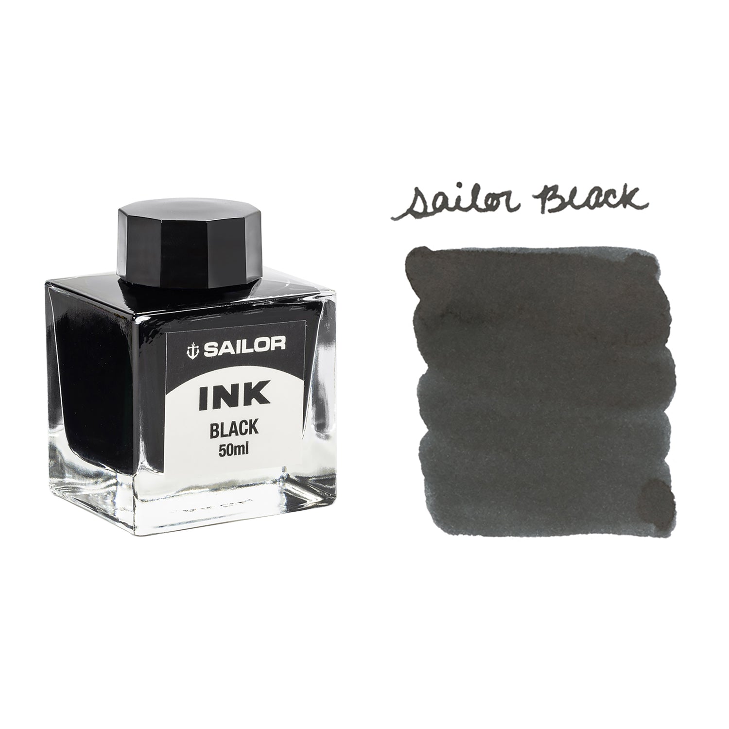 Sailor Black 50ml Bottled Fountain Pen Ink The Goulet Pen
