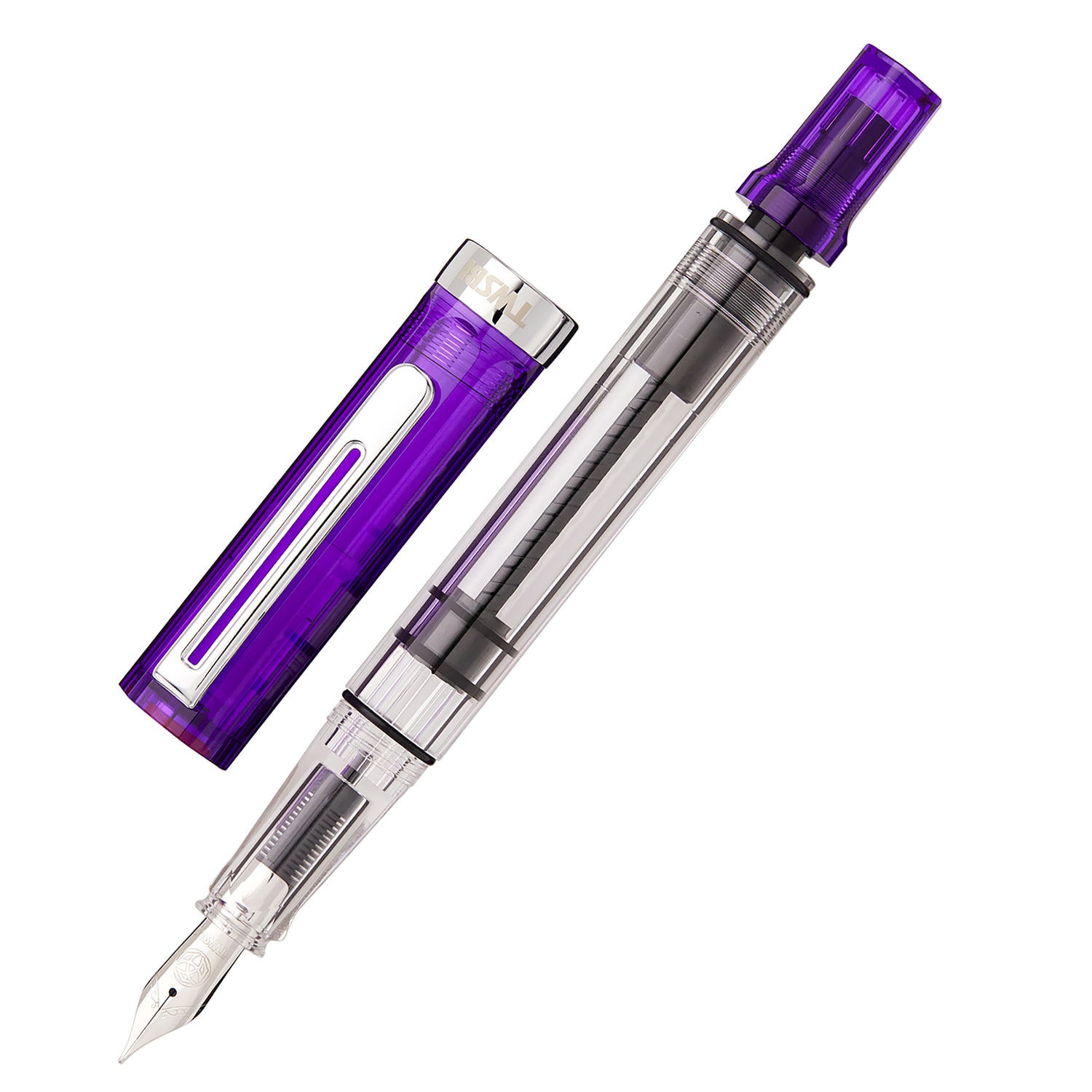 Stylo Plume TWSBI Eco Transparent Purple - Large B, Recharge Piston