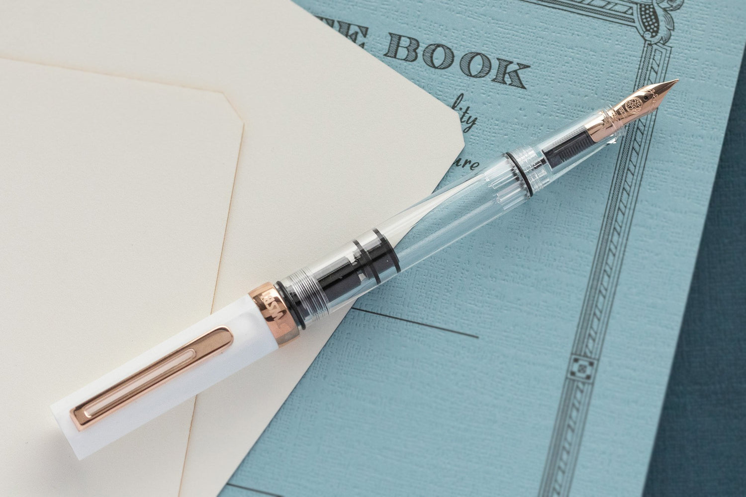 TWSBI Eco Fountain Pen - White Rose Gold Fine