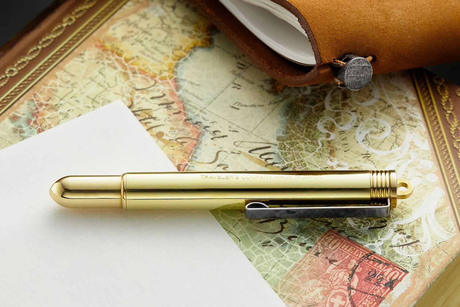 Traveler's Company Fountain Pen - Brass - The Goulet Pen Company