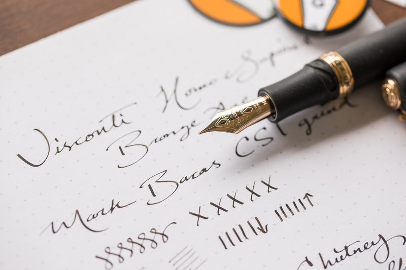 Visconti Homo Sapiens Fountain Pen - Bronze Age (Custom Nib Grind)