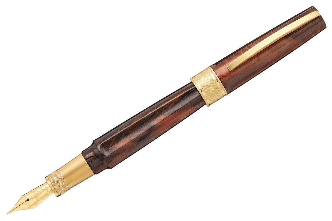 Penna Stilografica Visconti Mirage Horn – Punta Larga In Acciaio
