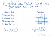 Noodler's Bad Belted Kingfisher - Ink Sample