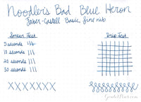Noodler's Bad Blue Heron - Ink Sample