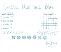 Noodler's Blue Nose Bear - Ink Sample