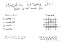 Noodler's Borealis Black - Ink Sample