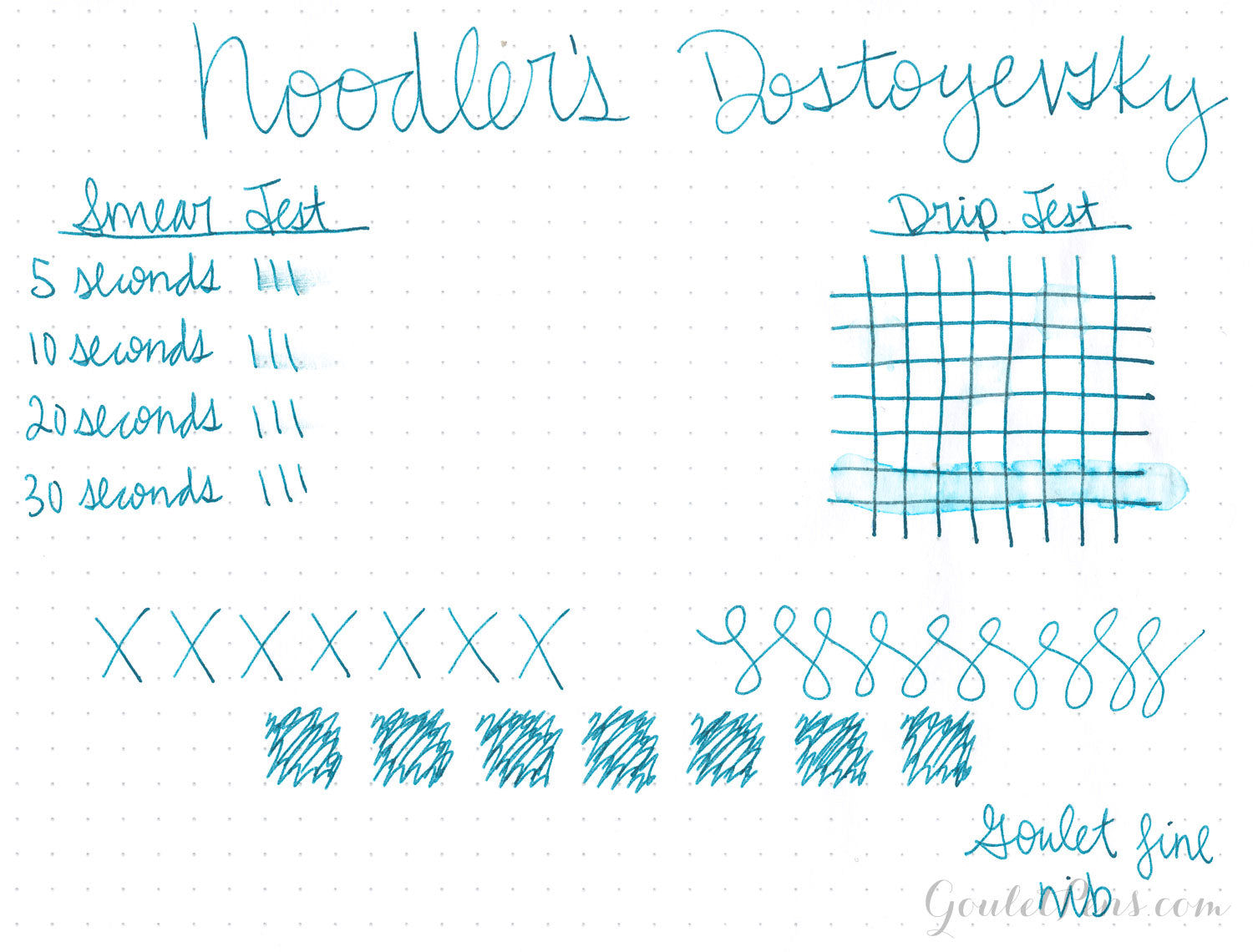 Ink Review: Noodler's Dostoyevsky - The Well-Appointed Desk