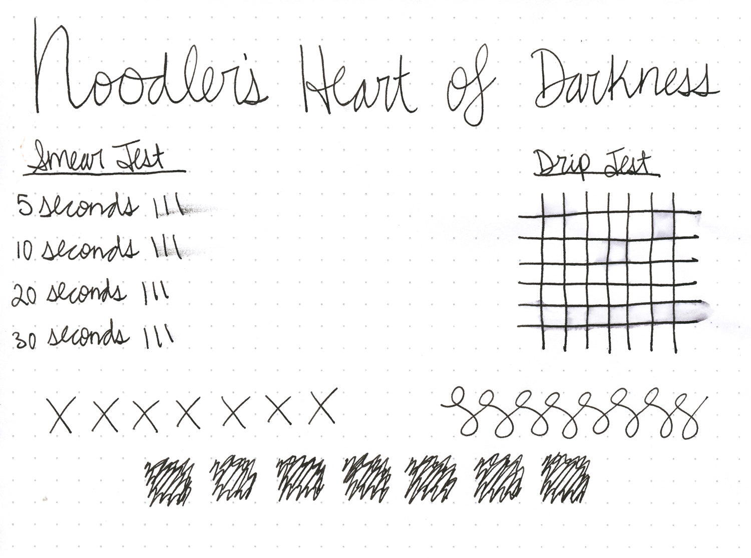 Noodler's Heart of Darkness Ink Review - Stationary Journey
