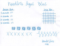 Noodler's Legal Blue - Ink Sample