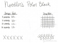 Noodler's Polar Black - Ink Sample