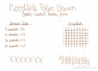 Noodler's Polar Brown - 4.5oz Bottled Ink with Free Charlie Pen
