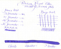 Pelikan Royal Blue - Ink Sample