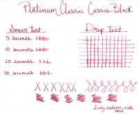 Platinum Classic Cassis Black - Ink Sample