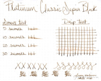 Platinum Classic Sepia Black - 60ml Bottled Ink