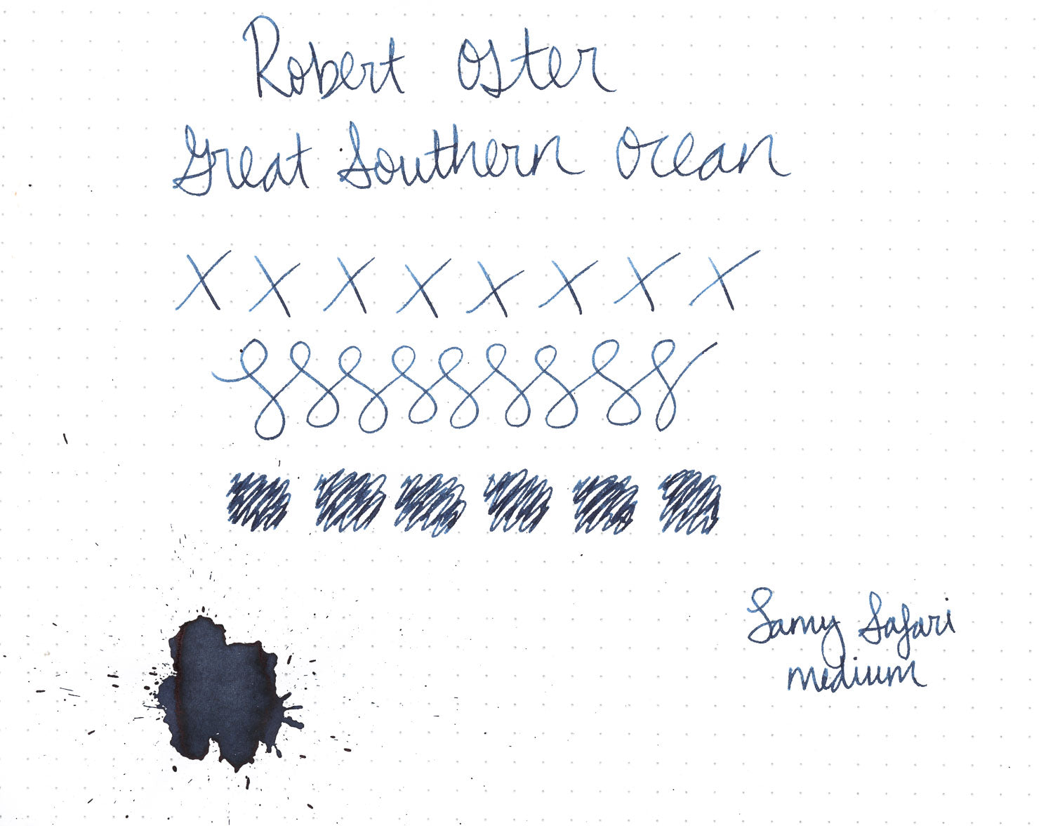 Diamine Prussian Blue - Ink Sample