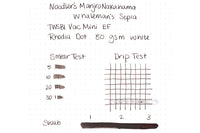 Noodler's Manjiro Nakahama Whaleman's Sepia - Ink Sample