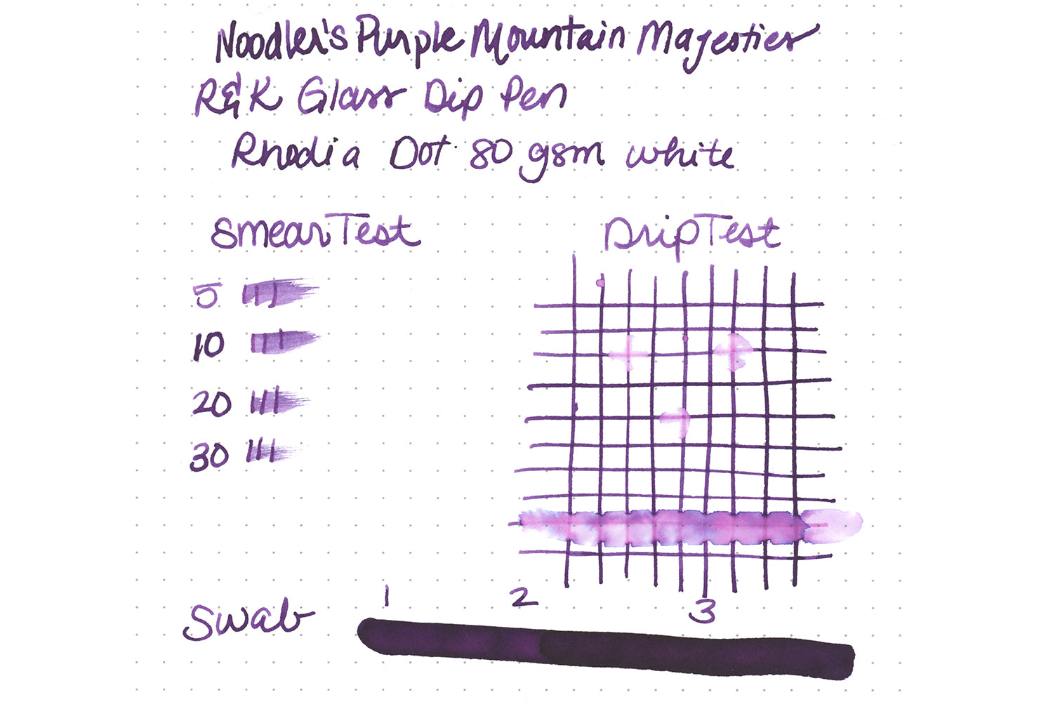 Noodler's Purples — Mountain of Ink