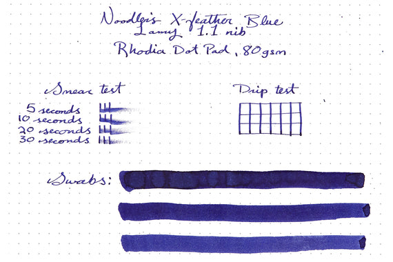 Noodler's X-Feather Blue fountain pen ink